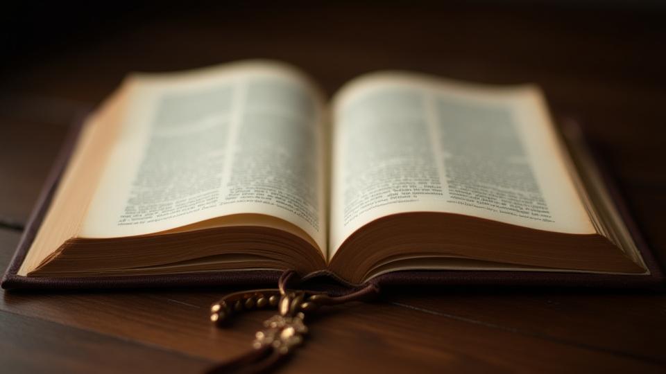 Open book with an ornate bookmark, symbolizing a strong opening and satisfying conclusion.